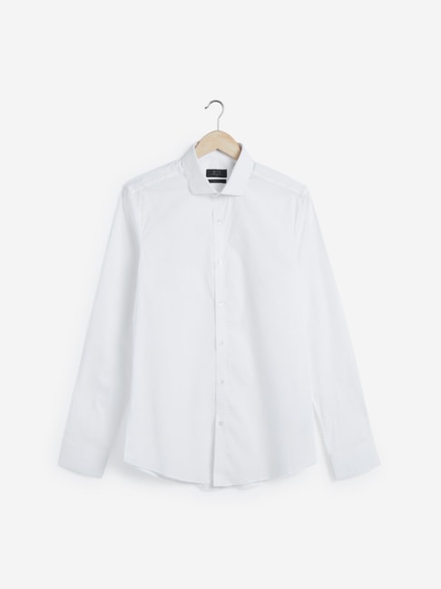 WES Formals by Westside White Ultra Slim Fit Shirt