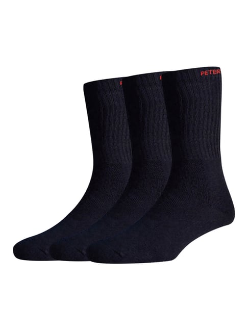 Peter England Black Socks - Pack Of 3