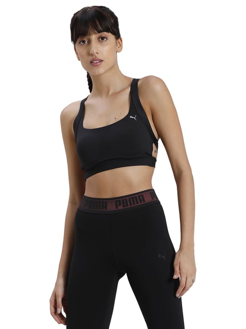 Buy Puma Black Full Coverage Sports Bra for Women Online @ Tata CLiQ