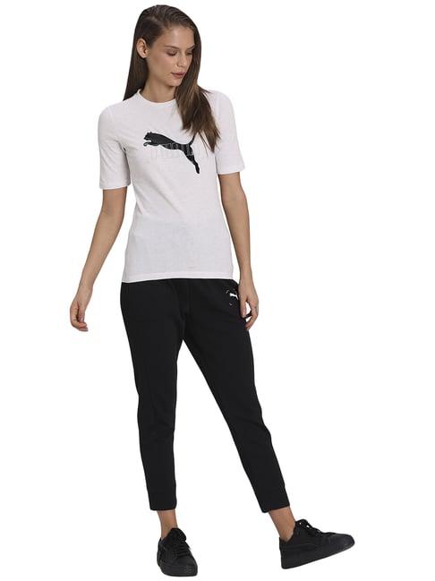 Buy Puma Black Cotton Sports Joggers for Women Online Tata CLiQ