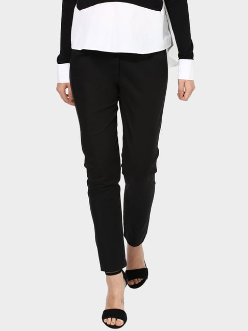 Buy Kazo Black Polyester Jeggings for 