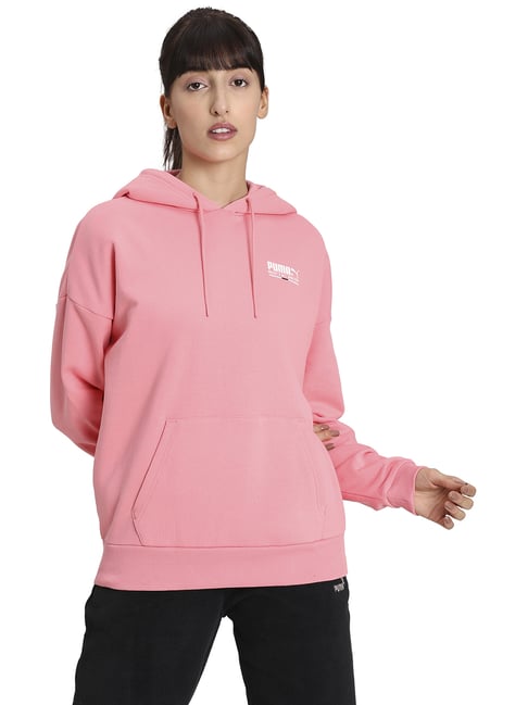 Buy Puma Rose Pink Cotton Sports Hoodie for Women Online Tata CLiQ