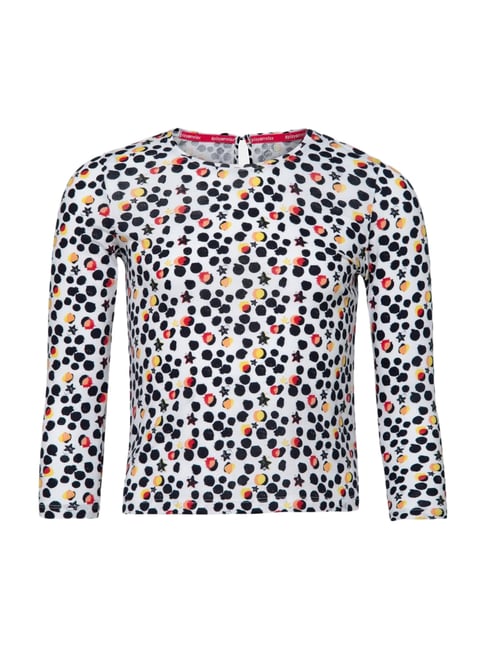 Jockey AG19 Girl's Super Combed Cotton Regular Fit Graphic Printed Hi Low  Styled Full Sleeve T-Shirt - Main Image