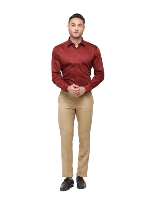 Allen Solly Casual Shirts : Buy Allen Solly Maroon Shirt Online | Nykaa  Fashion