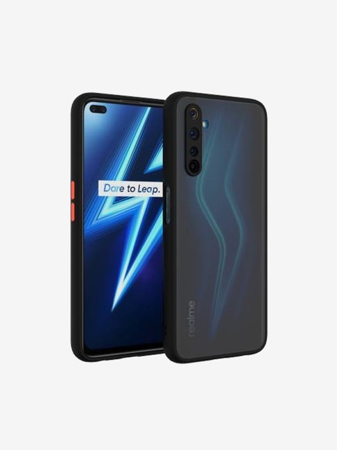 New Breed Smoke Back Cover For Realme 6 (Black)