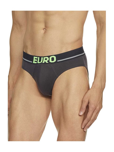 Euro Grey Regular Fit Micra Flash Briefs