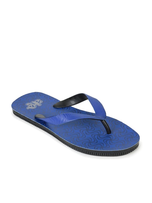 Buy Aha by Liberty Men s Blue Black Flip Flops for Men at Best