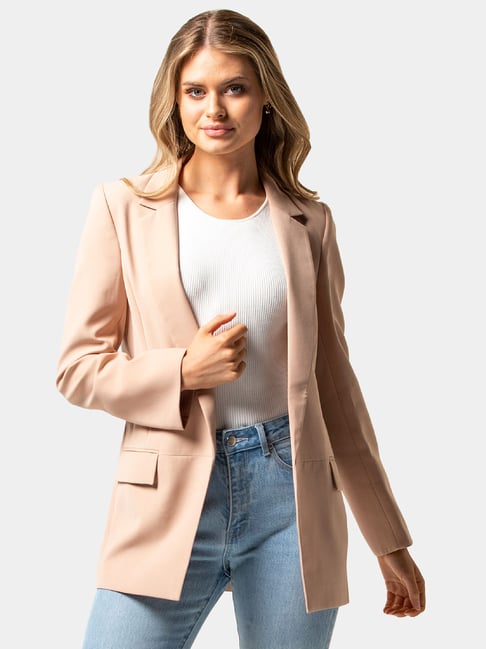 Camel boyfriend cheap blazer