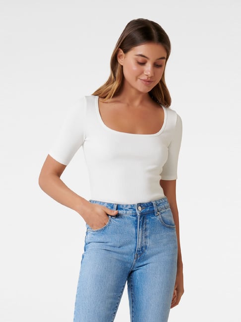 Stay Extra Square Neck Crop Top