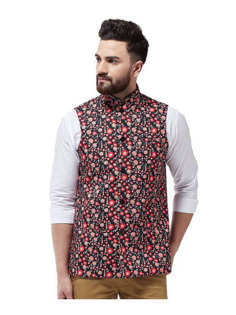 Buy Multicolored Chikan Print Jacket Online in the USA @Manyavar - Nehru  Jacket for Men