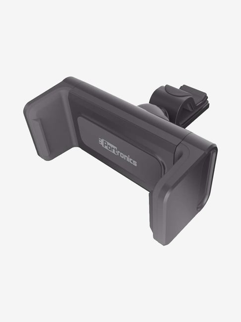 Portronics CLAMP 68 Por-1068 Car Mobile Holder, All AC Vents Compatible,  Adjustable Size (Black)