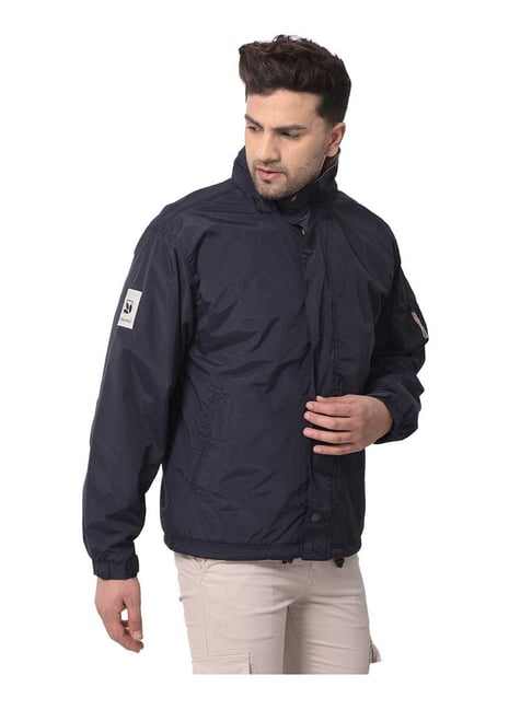 Buy Woodland Black Regular Fit High Neck Jacket for Men Online @ Tata CLiQ