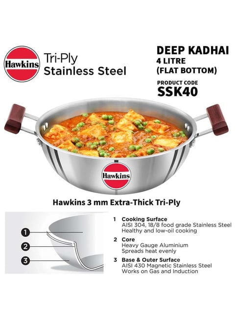 Hawkins tri ply online cookware