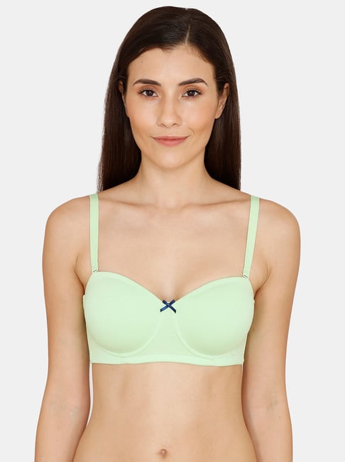 Buy Zivame Green Under Wired Padded Push Up Bra for Women Online @ Tata CLiQ