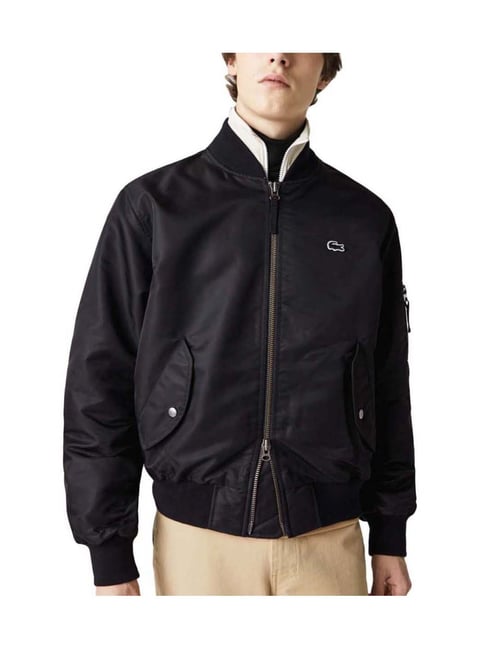 Lacoste bomber jacket sale black