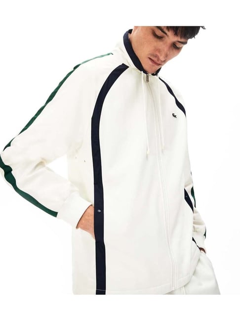 White Lacoste Sport Jacket