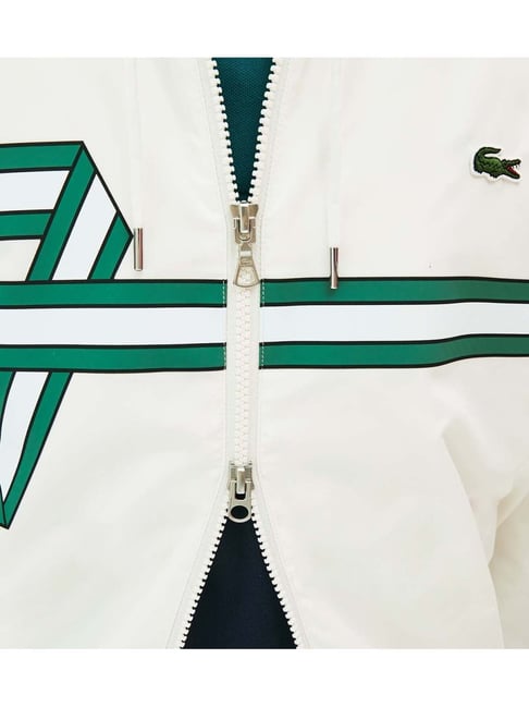Lacoste White Band Zip Heritage Regular Fit Tracksuit Jacket