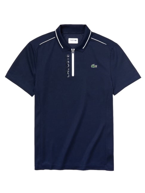 Buy Lacoste Sport Piped And Silver Lettered Golf Polo T-Shirt for