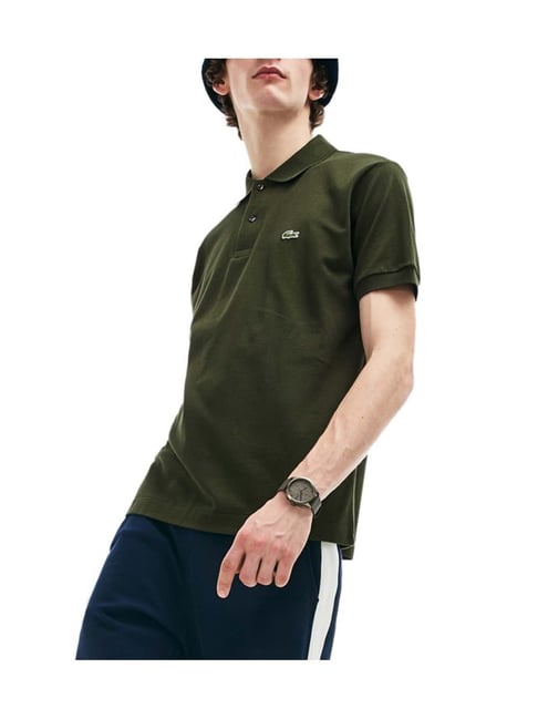Marquee tage Ødelæggelse Buy Lacoste Caper Bush Classic Fit Cotton Polo T-Shirt for Men Online @  Tata CLiQ