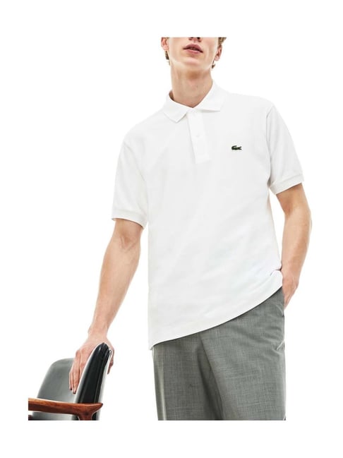 Lacoste White L.12.12 Classic Fit Polo T-Shirt