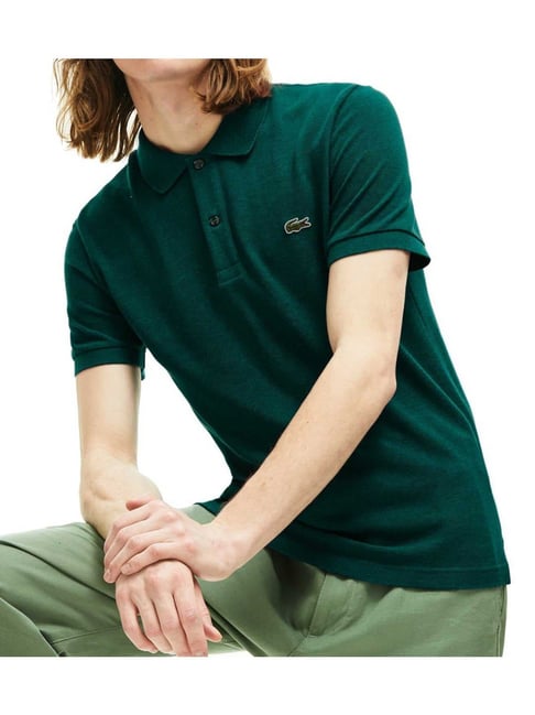 Lacoste Green Slim Fit Petit Pique Polo T-Shirt