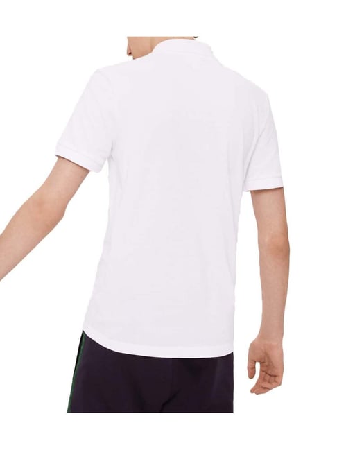 Buy Lacoste White x Jeremyville Design Classic Fit Unisex Polo T-Shirt  Online @ Tata CLiQ Luxury