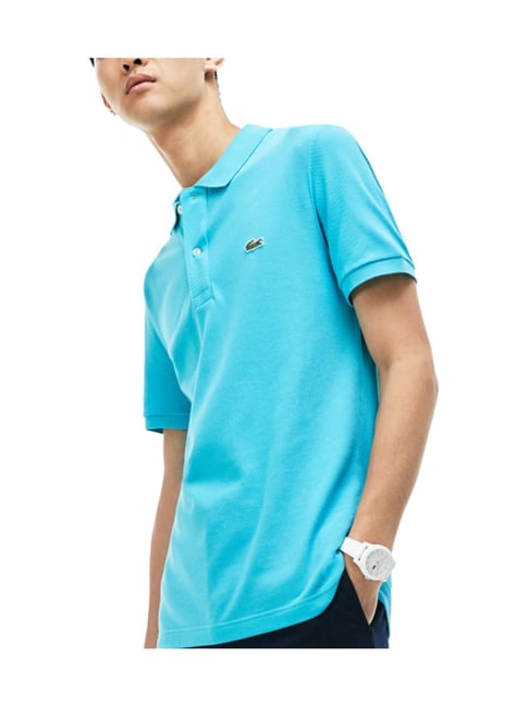 Buy Lacoste Blue Slim Fit Polo T-Shirt for Men Online Tata CLiQ