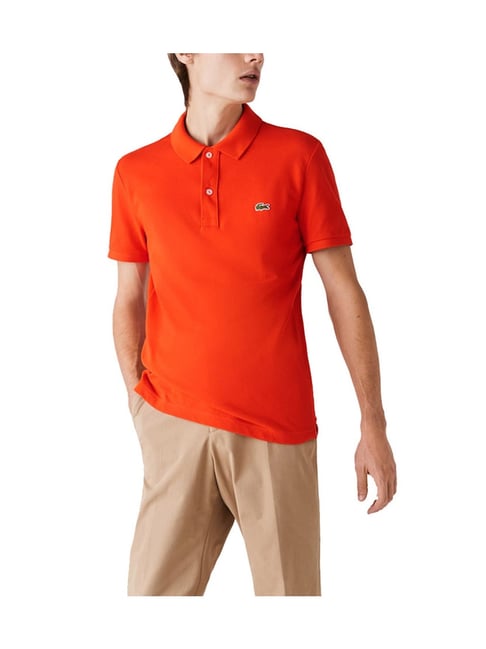 Lacoste Red Petit Pique Slim Fit Polo T-Shirt