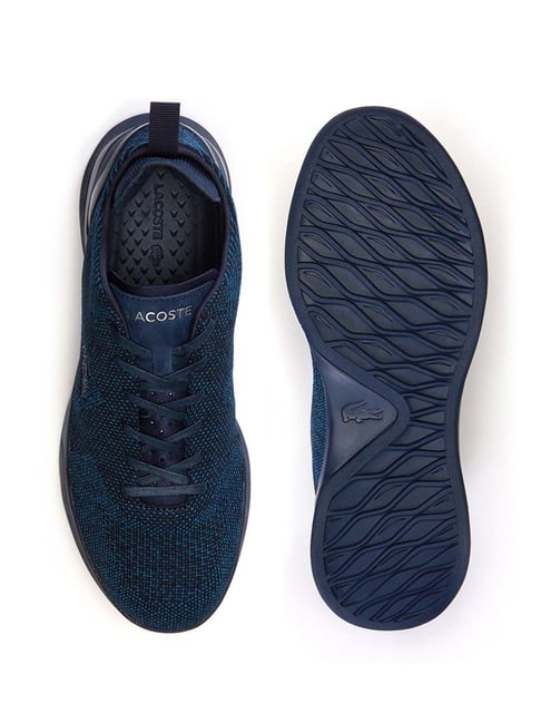 Brink korrekt vindue Buy Lacoste Blue LT Dual Elite Sport Pique Mesh Training Sneakers for Men  Online @ Tata CLiQ