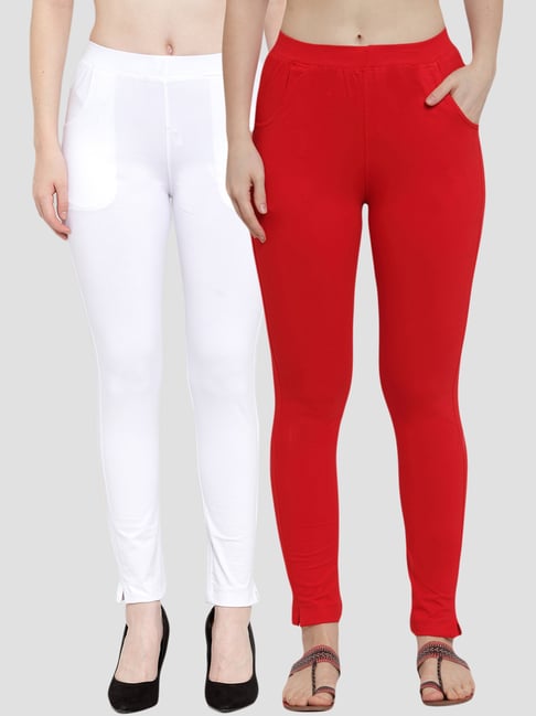 Mid Waist 4 Way Lycra White Ankle Length Leggings, Casual Wear, Slim Fit at  Rs 135 in Ahmedabad