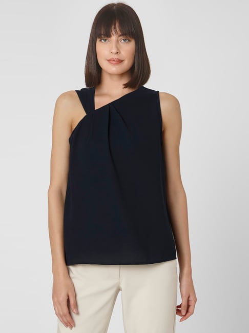 Vero Moda Navy Regular Fit Top Price in India