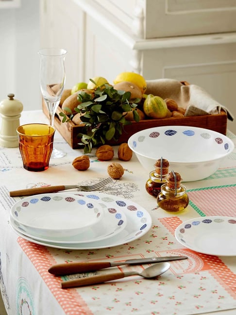 Buy Corelle Peaceful Farm Vitrelle Glass 21 Piece Dinner Set at