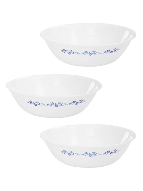 Buy Corelle Royal Vitrelle Glass Serving Bowls (1000 ml) Set of 3 at