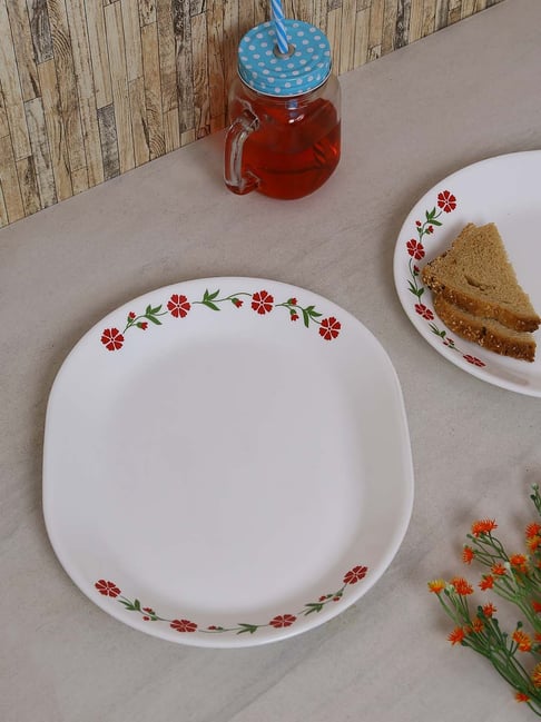 Corelle Spring Pink Vitrelle Glass Oval Serving Platters Set of