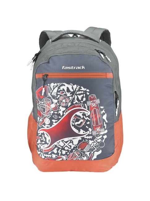 fastrack grey backpack