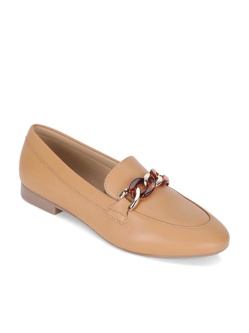 Mode by Red tape Women's Tan Casual Loafers