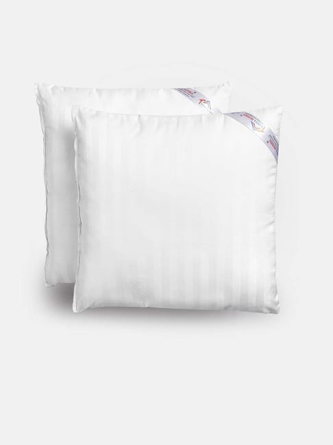 HOSTA HOMES Ultra Soft Satin Cotton Microfibre Filled Cushion Fillers - Pack of 2