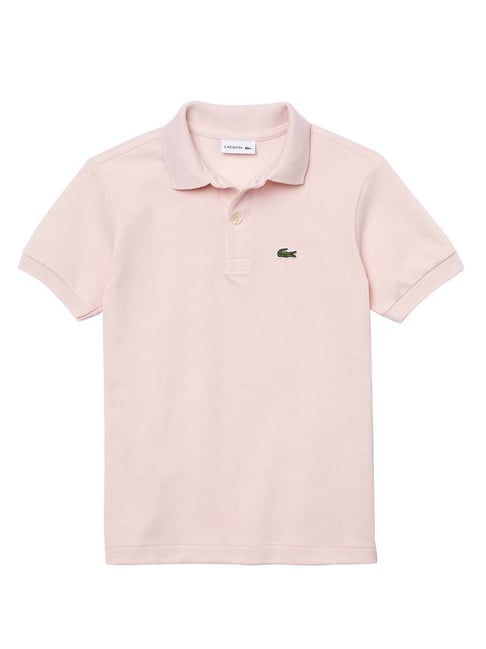 Lacoste Kids Pink Petit Pique Regular Fit Polo T-Shirt