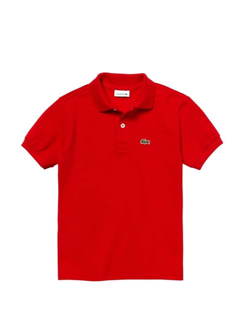 Lacoste Kids Red Polo T-Shirt