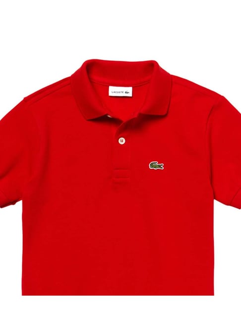 Buy Lacoste Kids Red Polo T-Shirt for Boys Online Tata CLiQ