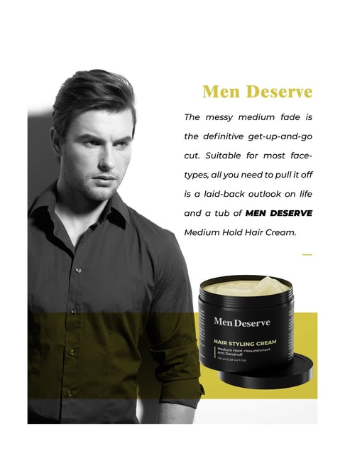 Buy Men Deserve Daily Hair Cream 7 oil nourish for Hair fall control  Dandruff Controland Keratin Restore 100 GM Online at Low Prices in India   Amazonin