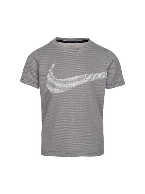 Nike Kids Grey Printed T-Shirt