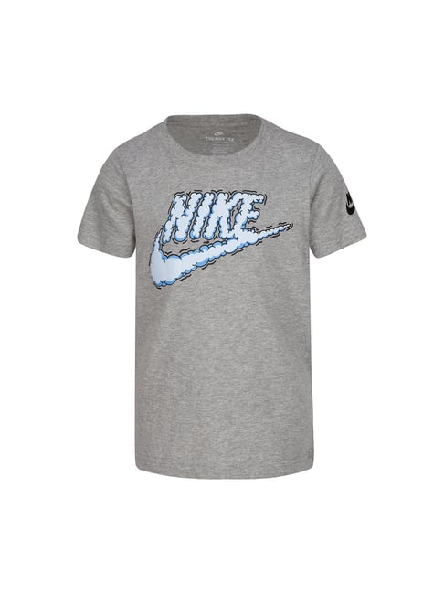 Nike Kids Grey Printed T-Shirt