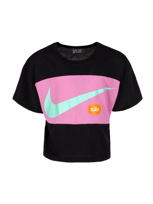 Black and sales pink nike shirt