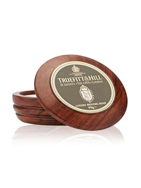 Truefitt & Hill Sandalwood Luxury Shaving Soap with Wooden Bowl - 99 gm