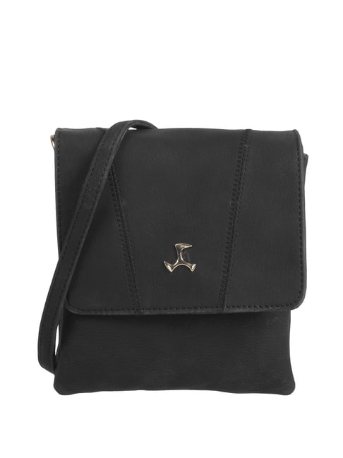 Buy Metro Black Printed Medium Cross Body Bag at Best Price @ Tata CLiQ