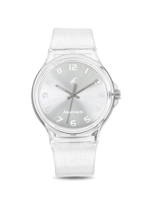 Sparkle watch with steel mesh band and white mop dial with colorful  crystals - Loisir