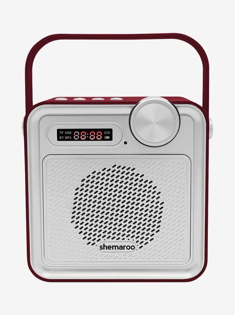 Shemaroo Bhakti Maalai BS-118 5 Watts Portable Bluetooth Speaker (Red and White)