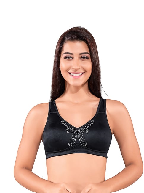 Juliet Black Non Wired Non Padded 6156 Everyday Bra