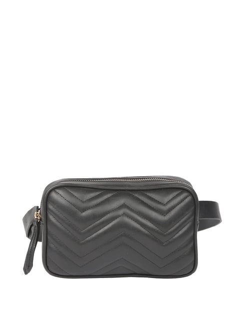 Forever 21 Black Solid Waist Pouch for Women